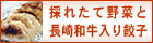 採れたて野菜と長崎和牛入り餃子